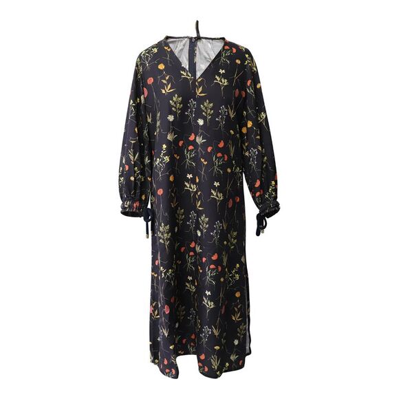 Mother Of Pearl Josie Midi Dress in Floral Print Lyocell Twill